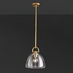 11 Inch Dome Crystal Globe Bulb Pendant Light - Botanist