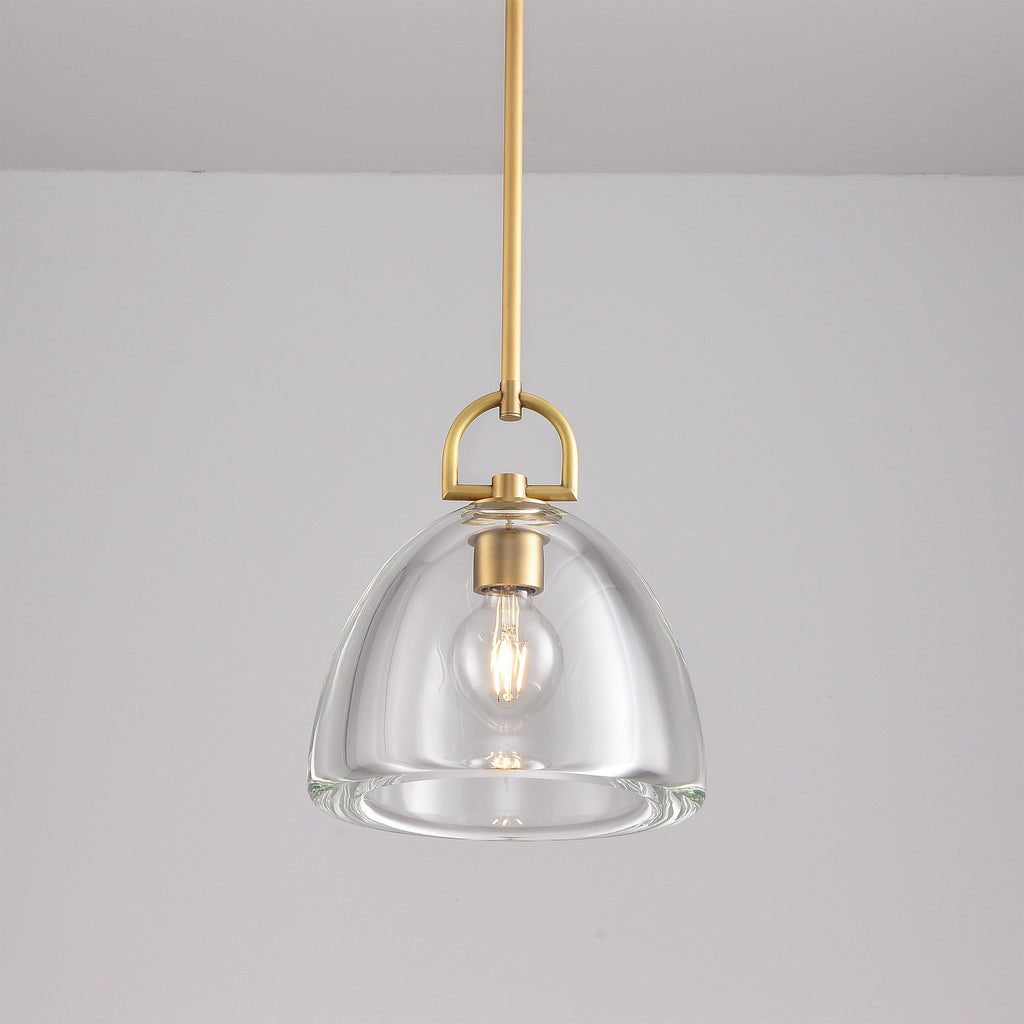 11 Inch Dome Crystal Globe Bulb Pendant Light - Botanist
