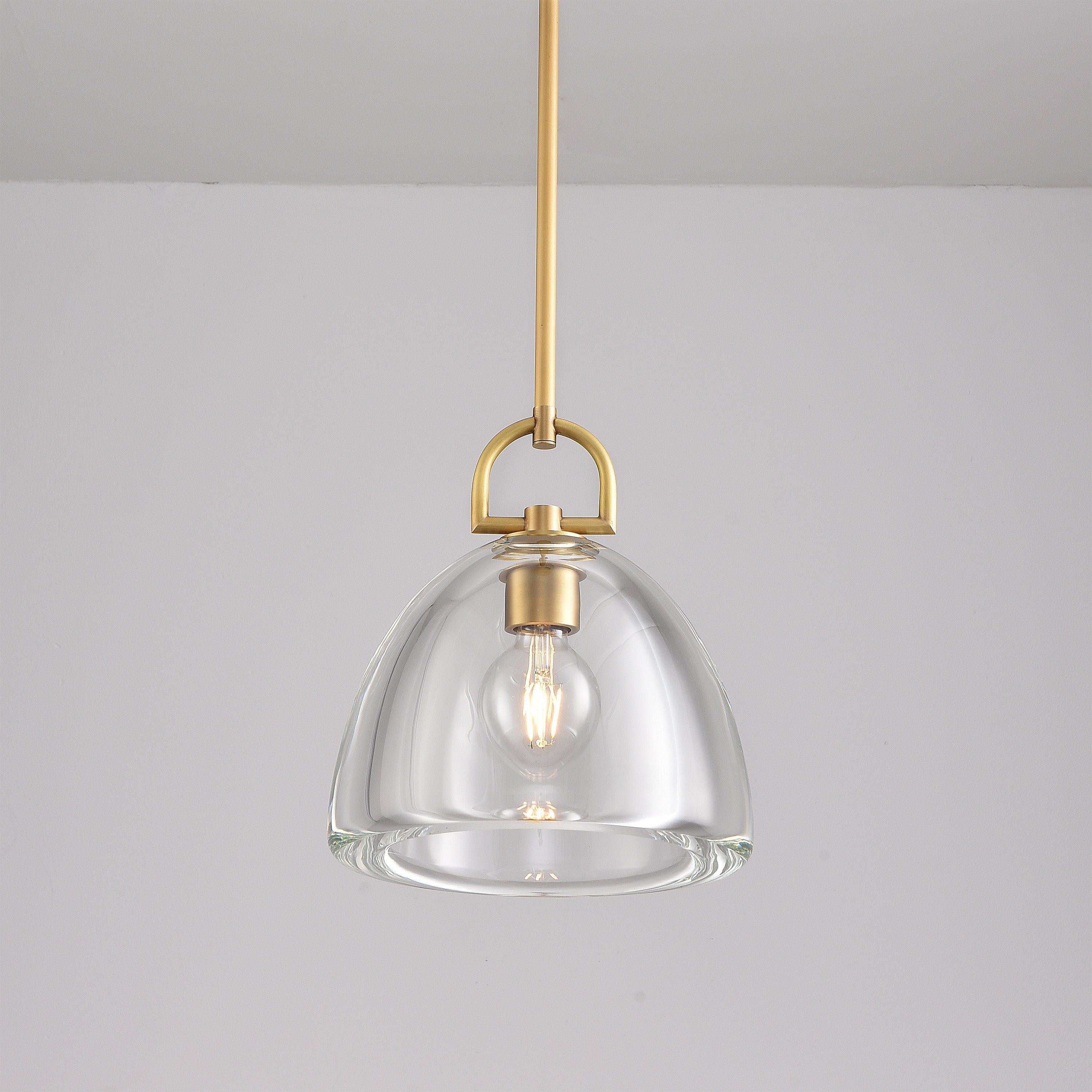 11 Inch Dome Crystal Globe Bulb Pendant Light - Botanist