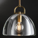 11 Inch Dome Crystal Globe Bulb Pendant Light - Botanist