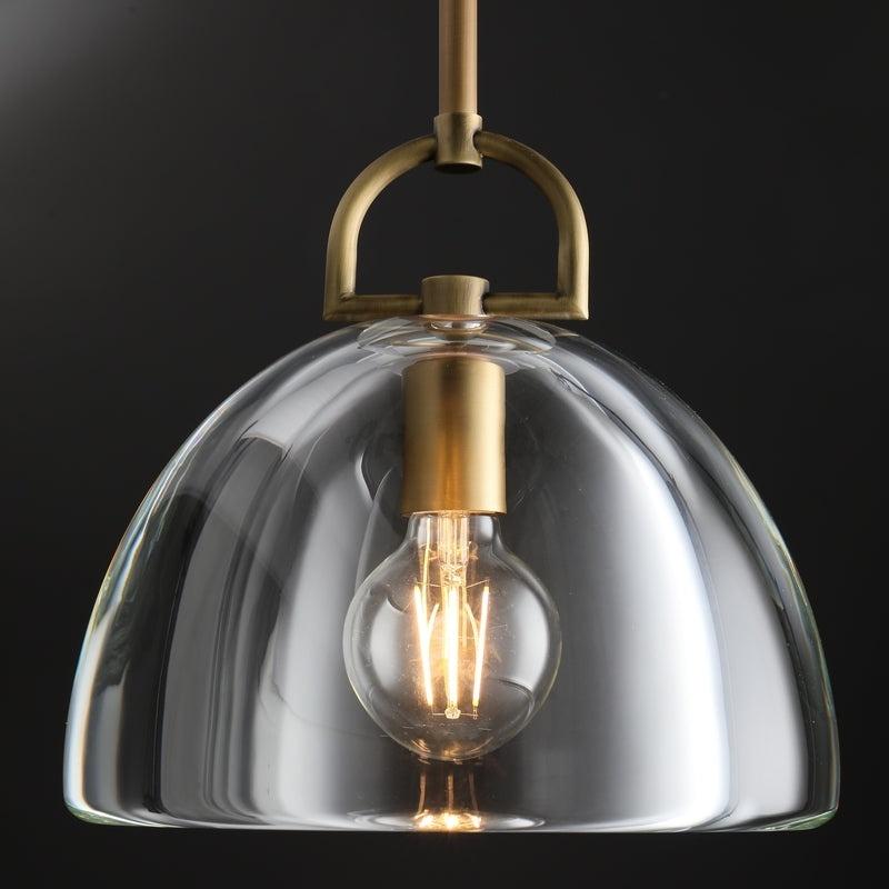 11 Inch Dome Crystal Globe Bulb Pendant Light - Botanist