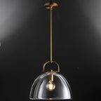 14 Inch Dome Crystal Globe Bulb Pendant Light - Botanist