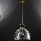 14 Inch Dome Crystal Globe Bulb Pendant Light - Botanist