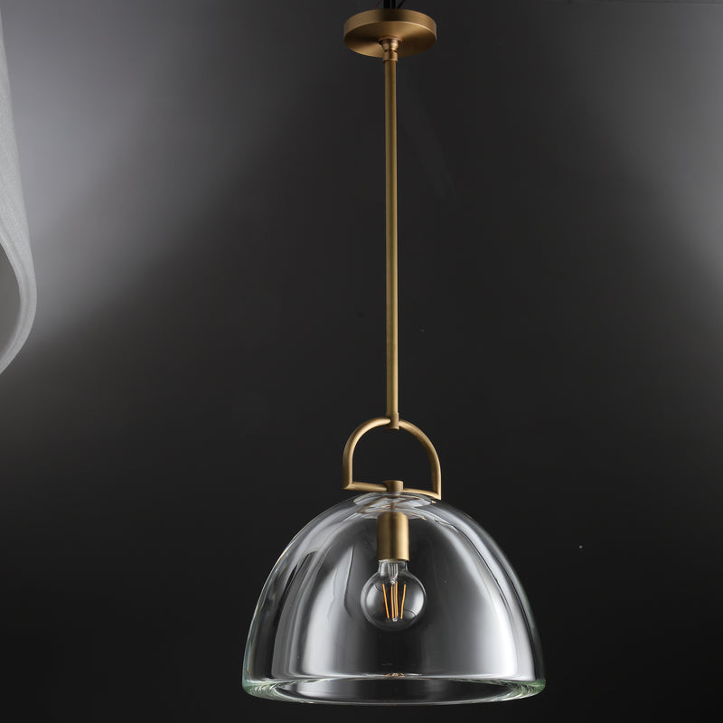 14 Inch Dome Crystal Globe Bulb Pendant Light - Botanist