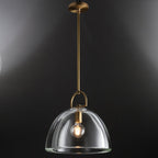 14 Inch Dome Crystal Globe Bulb Pendant Light - Botanist