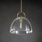 14 Inch Dome Crystal Tubular Bulb Pendant Light - Botanist