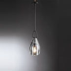 8 Inch Flute Crystal Globe Bulb Pendant Light - Botanist