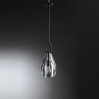 8 Inch Flute Crystal Globe Bulb Pendant Light - Botanist