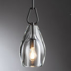 8 Inch Flute Crystal Globe Bulb Pendant Light - Botanist