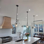 8 Inch Flute Crystal Globe Bulb Pendant Light - Botanist
