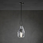 8 Inch Flute Crystal Pendant Light - Botanist