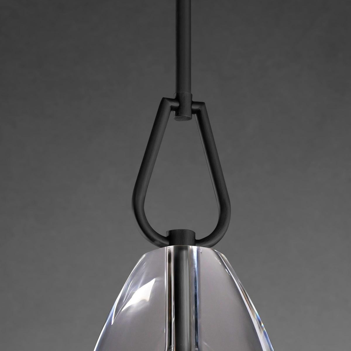 8 Inch Flute Crystal Pendant Light - Botanist