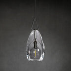 9 Inch Flute Crystal Pendant Light - Botanist