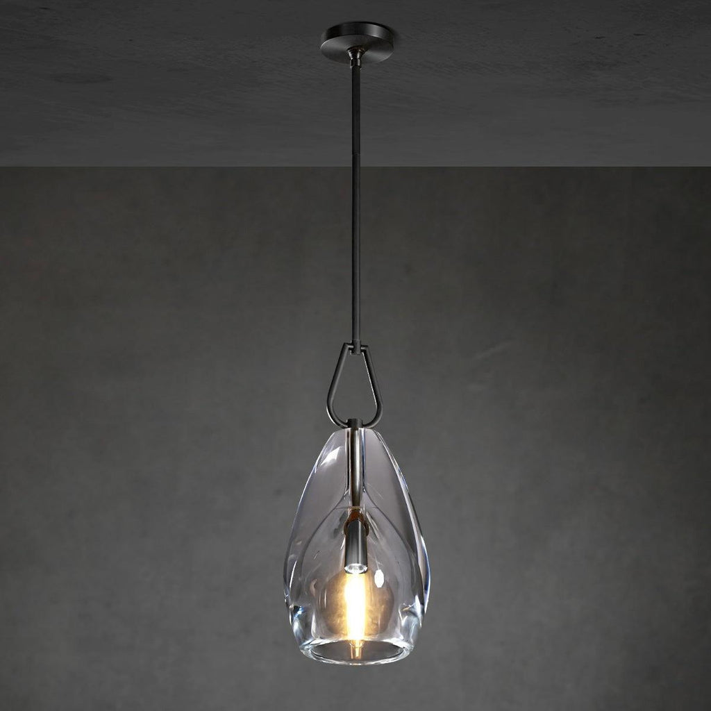 9 Inch Flute Crystal Pendant Light - Botanist