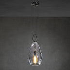 9 Inch Flute Crystal Pendant Light - Botanist