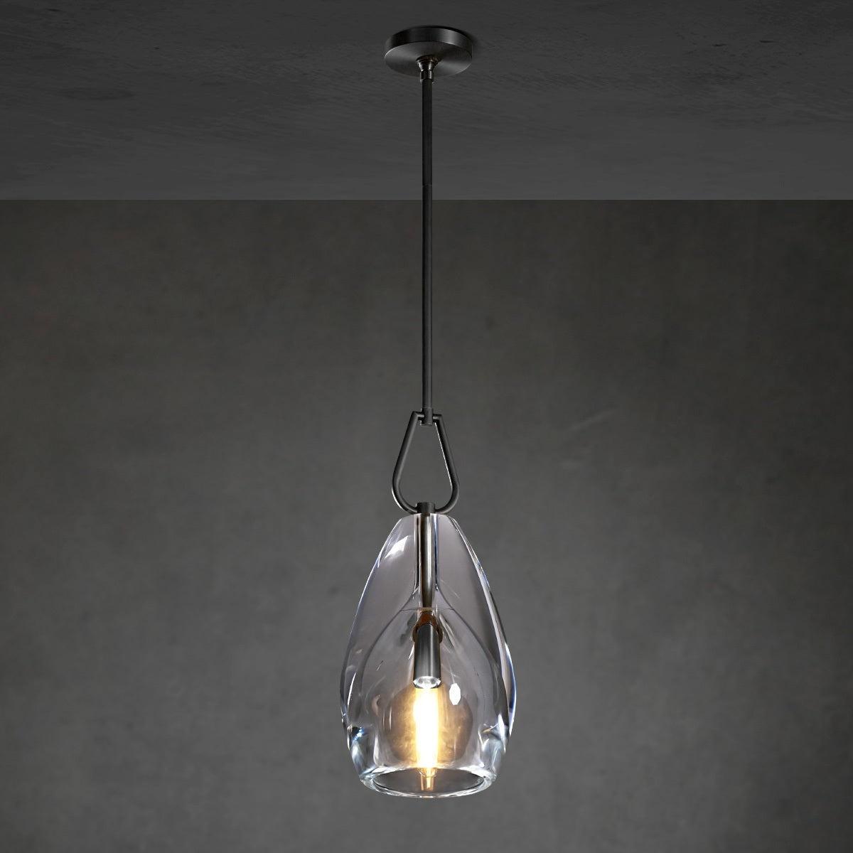 9 Inch Flute Crystal Pendant Light - Botanist