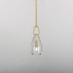 6 Inch Flute Crystal Globe Bulb Pendant Light - Botanist