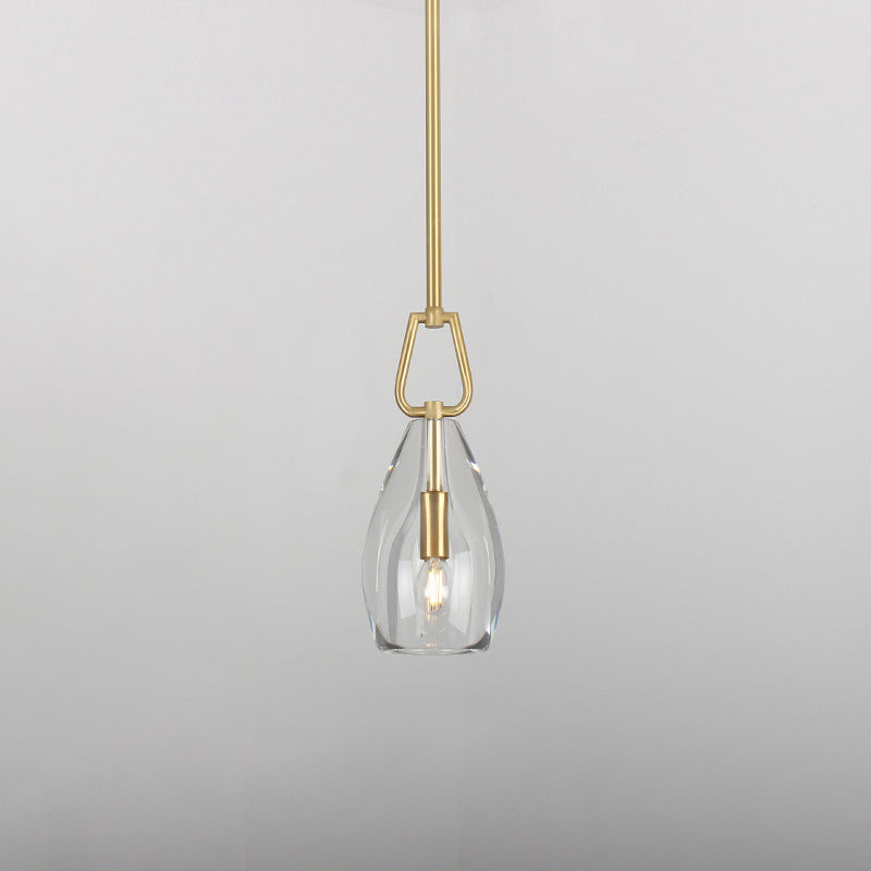 6 Inch Flute Crystal Globe Bulb Pendant Light - Botanist