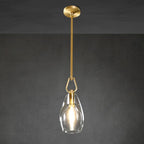6 Inch Flute Crystal Pendant Light - Botanist