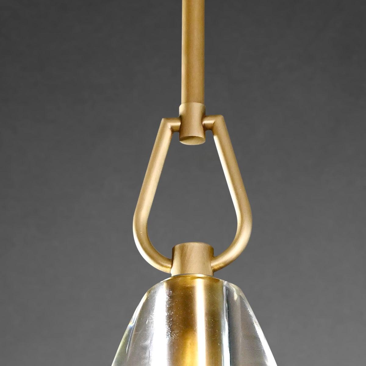 6 Inch Flute Crystal Pendant Light - Botanist