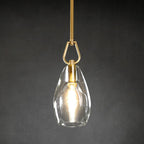 6 Inch Flute Crystal Pendant Light - Botanist