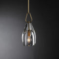 8 Inch Flute Crystal Globe Bulb Pendant Light - Botanist