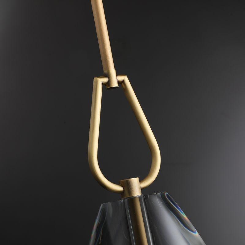 8 Inch Flute Crystal Globe Bulb Pendant Light - Botanist