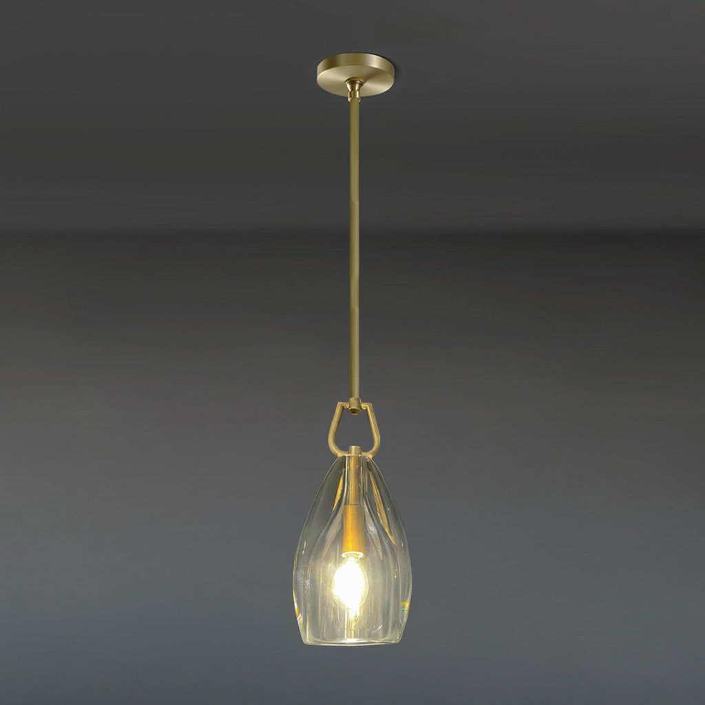 8 Inch Flute Crystal Globe Bulb Pendant Light - Botanist