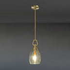 8 Inch Flute Crystal Globe Bulb Pendant Light - Botanist