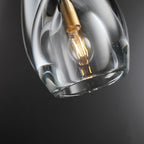 8 Inch Flute Crystal Globe Bulb Pendant Light - Botanist