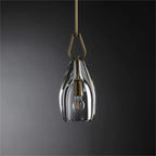 8 Inch Flute Crystal Globe Bulb Pendant Light - Botanist