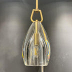 8 Inch Flute Crystal Globe Bulb Pendant Light - Botanist