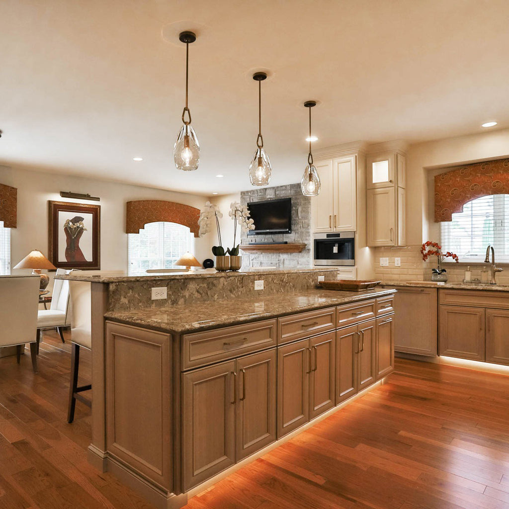 9 Inch Flute Crystal Globe Bulb Pendant Light - Botanist