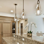 9 Inch Flute Crystal Globe Bulb Pendant Light - Botanist