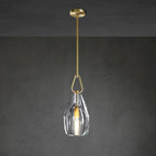 8 Inch Flute Crystal Pendant Light - Botanist
