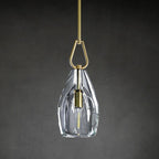8 Inch Flute Crystal Tubular Bulb Pendant Light - Botanist