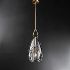 9 Inch Flute Crystal Globe Bulb Pendant Light - Botanist