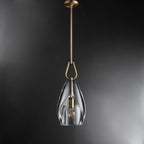9 Inch Flute Crystal Globe Bulb Pendant Light - Botanist