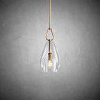 9 Inch Flute Crystal Globe Bulb Pendant Light - Botanist