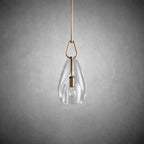 9 Inch Flute Crystal Globe Bulb Pendant Light - Botanist