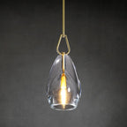 9 Inch Flute Crystal Pendant Light - Botanist