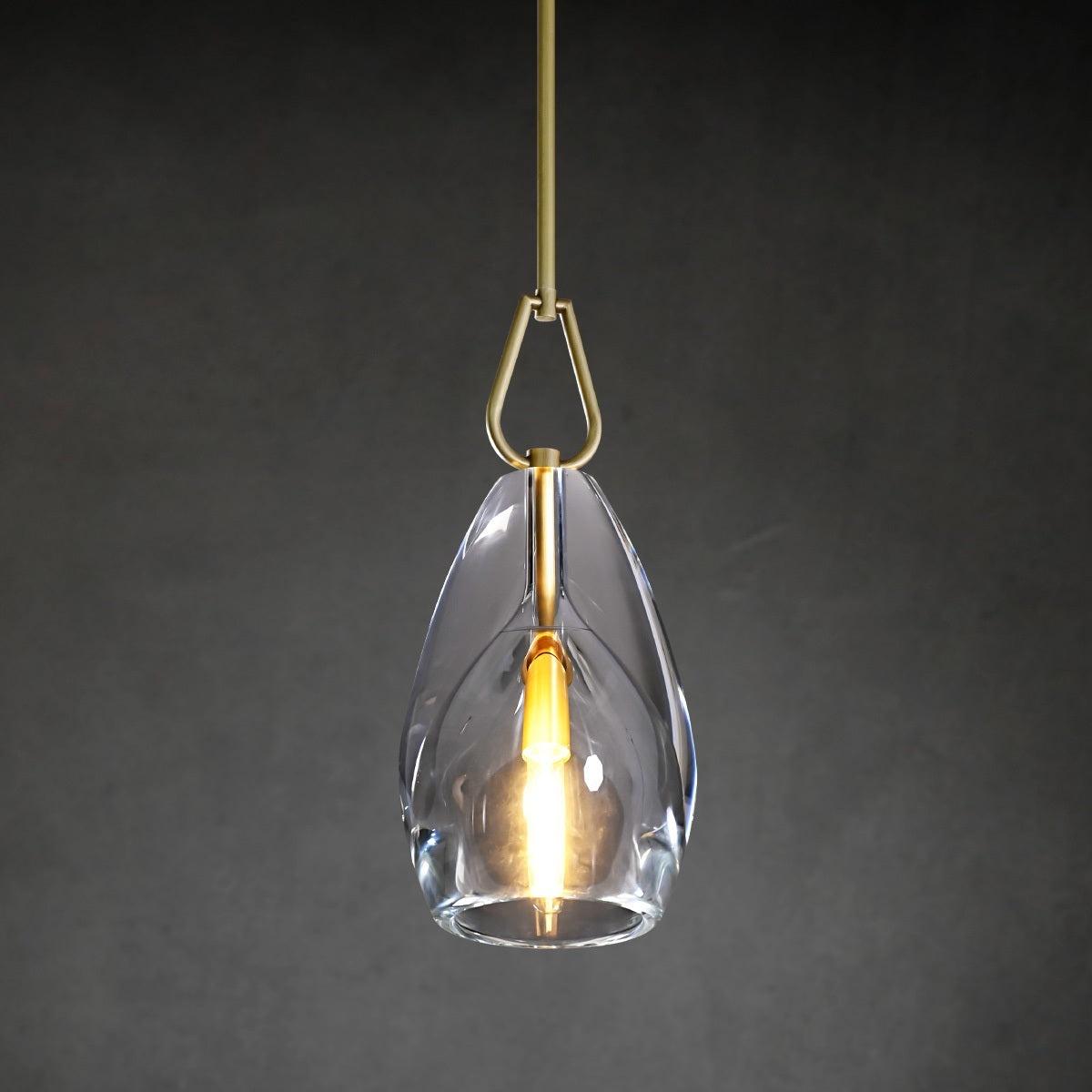 9 Inch Flute Crystal Pendant Light - Botanist
