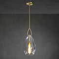 9 Inch Flute Crystal Tubular Bulb Pendant Light - Botanist