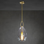 9 Inch Flute Crystal Pendant Light - Botanist