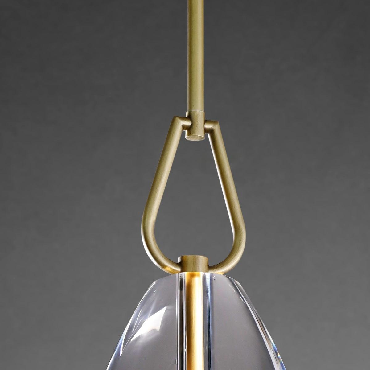 9 Inch Flute Crystal Pendant Light - Botanist
