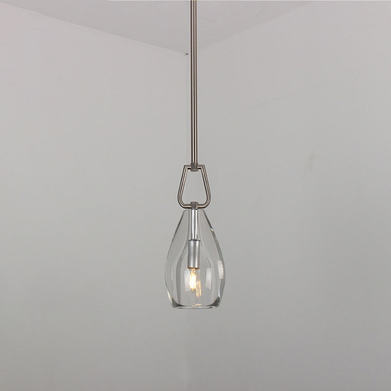 6 Inch Flute Crystal Globe Bulb Pendant Light - Botanist