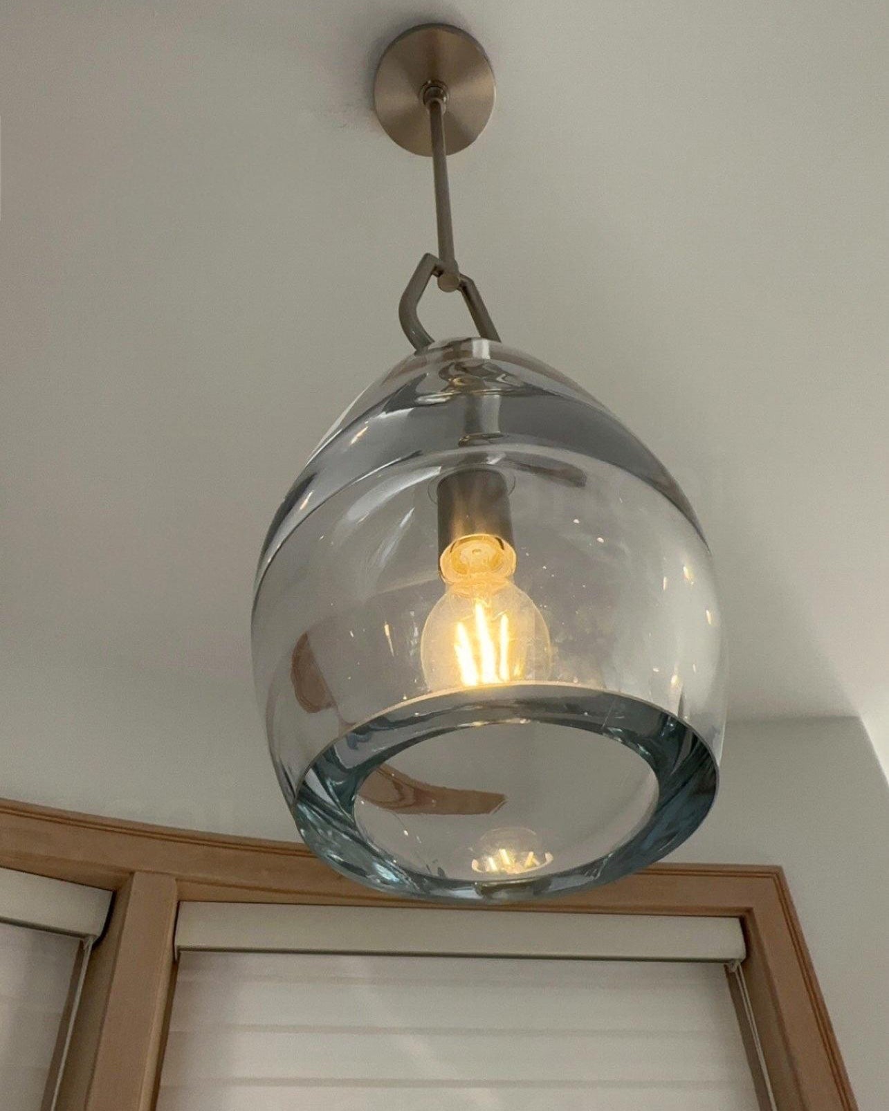 9 Inch Flute Crystal Pendant Light - Botanist
