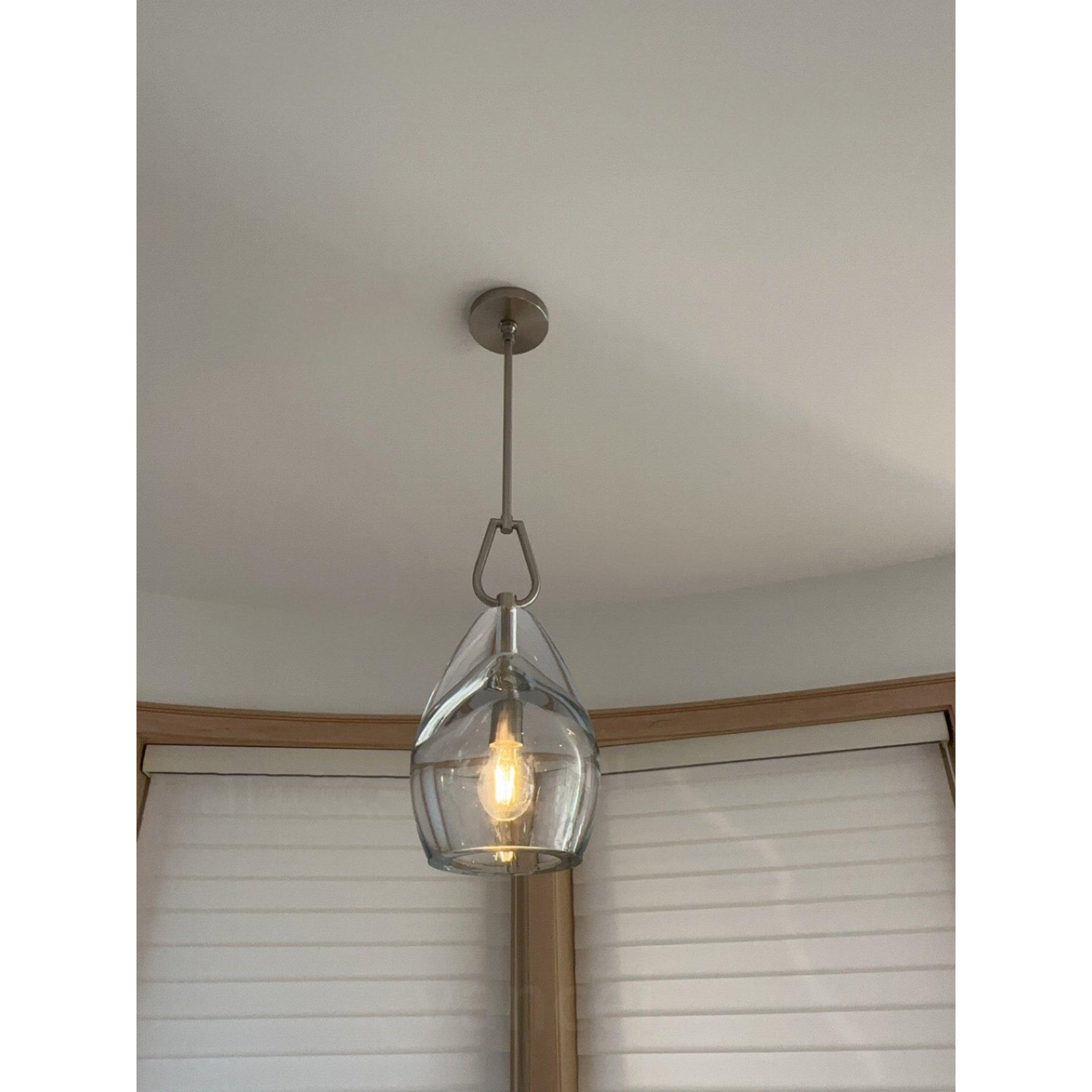 9 Inch Flute Crystal Globe Bulb Pendant Light - Botanist