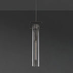 7 Inch Clear Glass Cylinder Pendant Light - Machinist