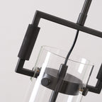 7 Inch Clear Glass Cylinder Pendant Light - Machinist